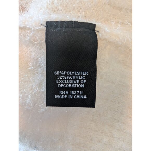 Snowflake Graphic Button Cardigan Sweater XS by 33 Degrees Fluffy Snuggly - Picture 6 of 7